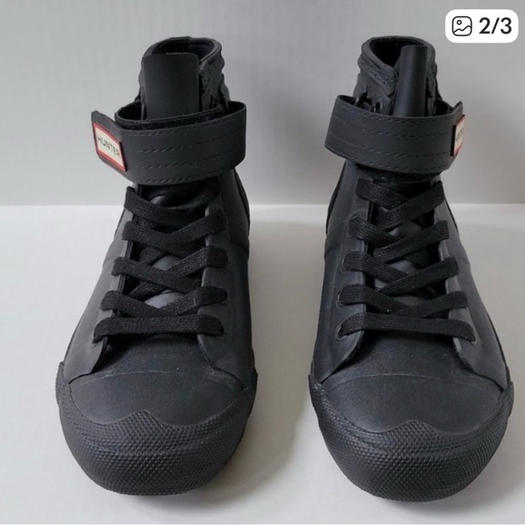 Hunter Black High-Top Boots uk 5 size 7,5 US - Picture 2 of 3